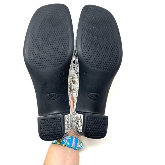 Vital Joy Frost Leather Dress sandals 05001 Clown/Apache Creme Grau - Picture 4 of 7